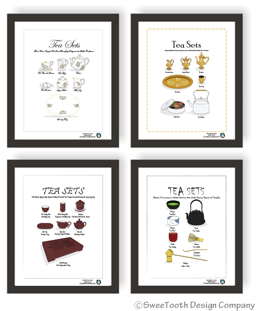 Tea Sets Collection: Tea Sets In All 4 STYLES